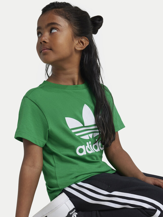 adidas adidas T-Shirt adicolor Trefoil IY4013 Grün Regular Fit