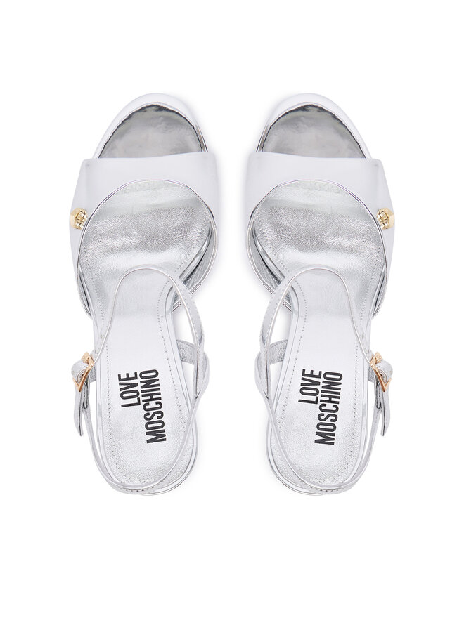 LOVE MOSCHINO Босоніжки LOVE MOSCHINO JA16107G0OJE090B Срібний