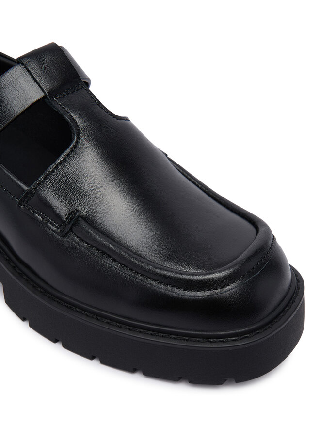 Calvin Klein Slipper Calvin Klein Chunky Loafer Tbar Pol Lth HW0HW03046 Schwarz