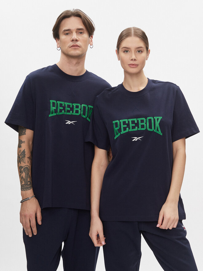 Reebok Reebok Marškinėliai Classics Varsity T-Shirt HS9182 Tamsiai mėlyna