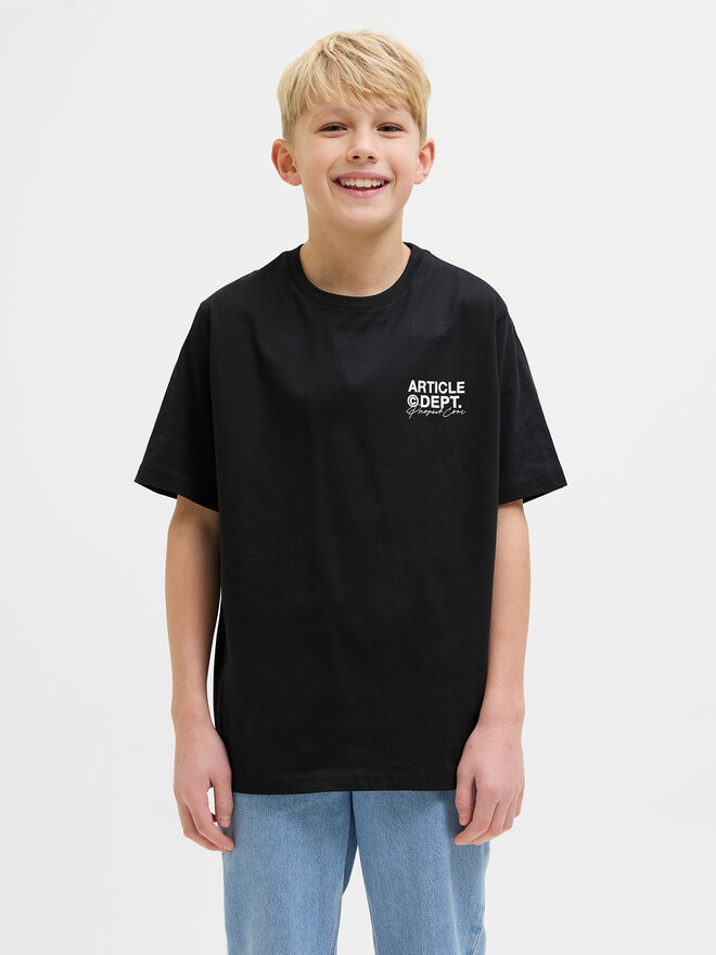 Jack&Jones Junior Jack&Jones Junior T-Shirt Dynamic Dust 12274677 Μαύρο Loose Fit