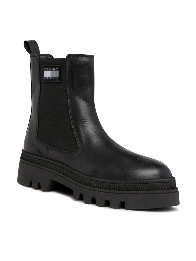 Tommy Jeans Klassische Stiefeletten Tommy Jeans Tjw Fashion Chelsea EN0EN02295 Schwarz