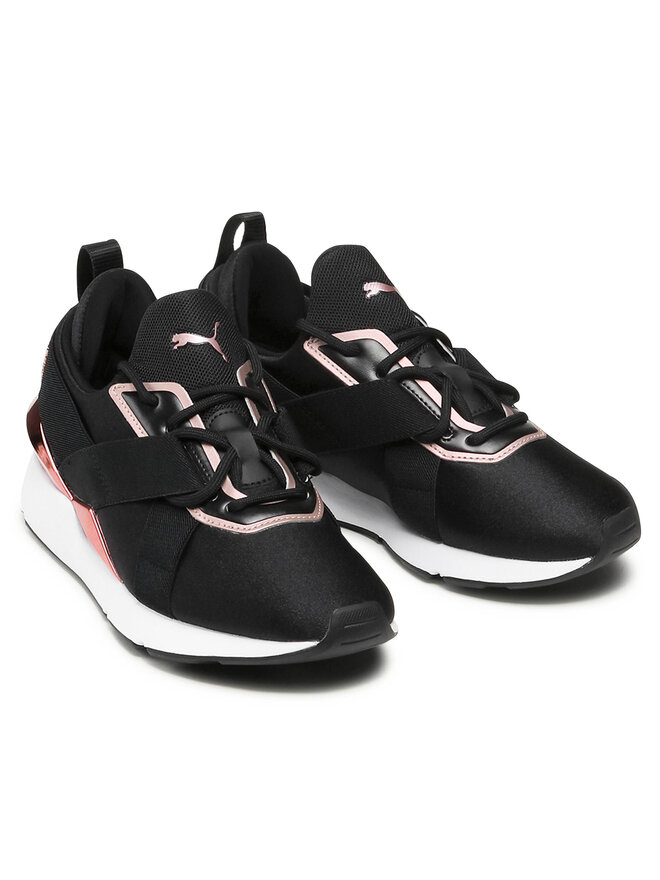 Sneakersy Puma Muse X3 Metallic 375131 01 Czarny | eobuwie.com.pl