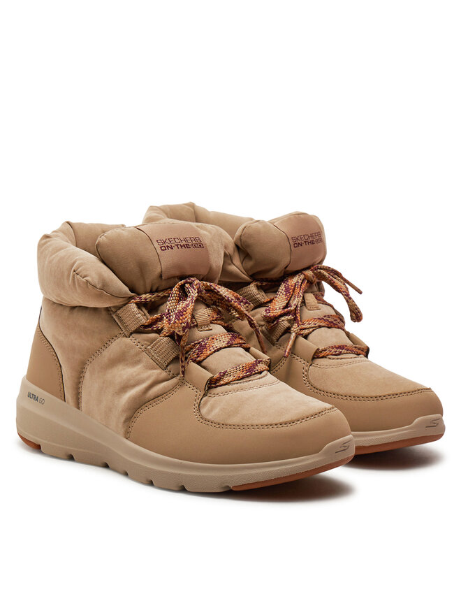 Skechers Botki Skechers Glacial Ultra - Trend Up 144194 Beżowy