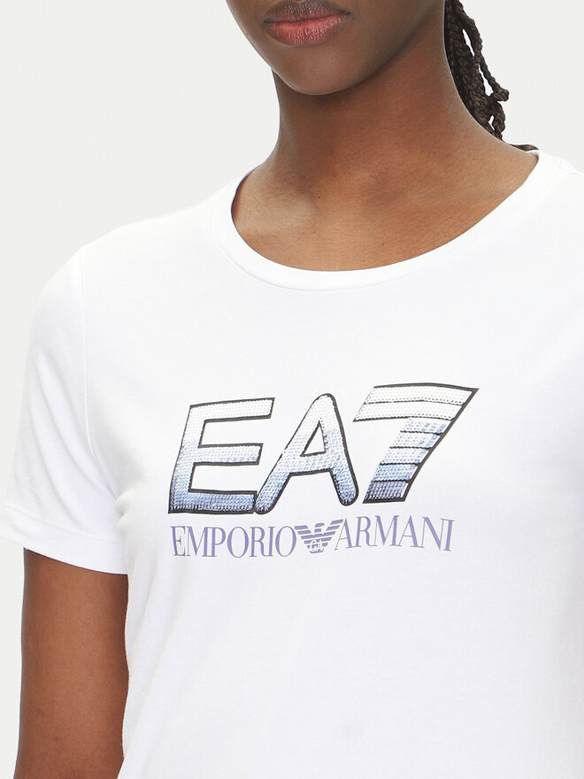 EA7 Emporio Armani EA7 Emporio Armani Camiseta 7W000183 AF10373 U0002 Blanco Regular Fit