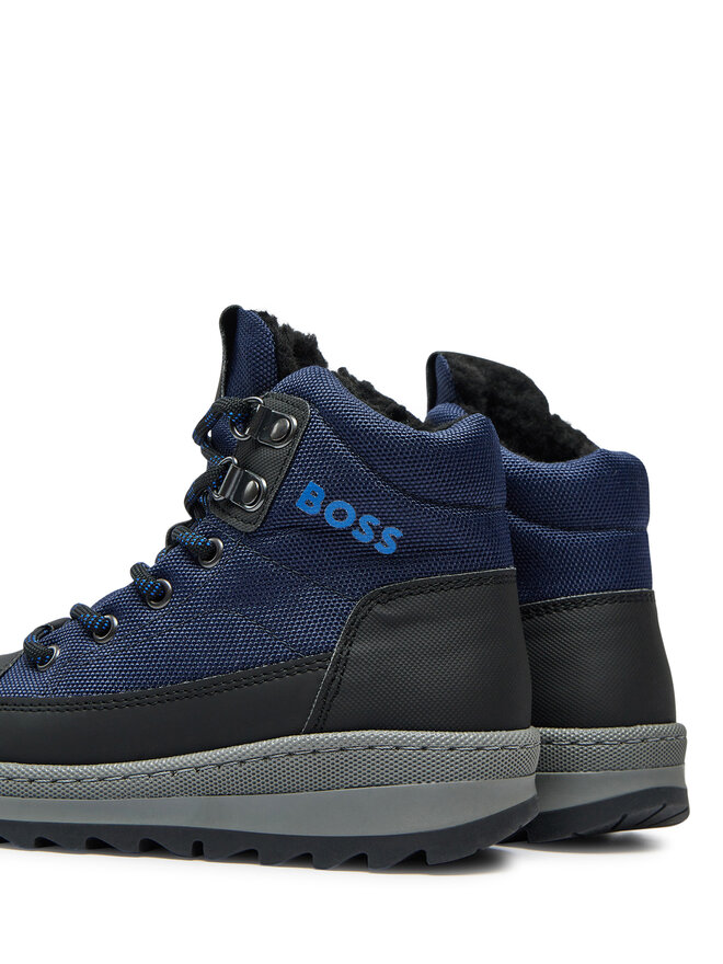 BOSS Botines planos Boss J51318 Azul