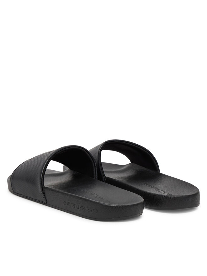 Calvin Klein Jeans Papucs Calvin Klein Jeans Slide Aop Print YM0YM01269 Fekete