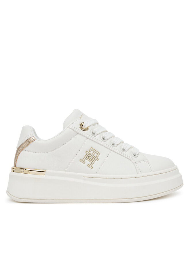 Tommy Hilfiger Сникърси Tommy Hilfiger Low Cut Lace-Up T3A9-33985-1355 S Бял