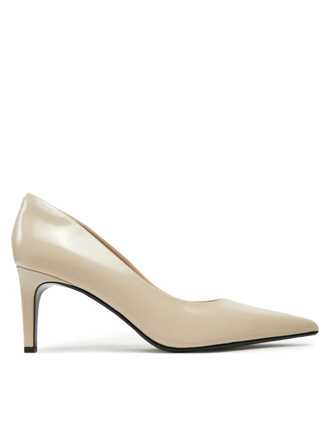 Calvin Klein Pantofi cu toc subțire Calvin Klein Heel Pump 70 - Brush L HW0HW02446 Bej