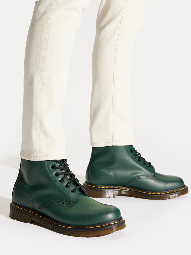 Green smooth dr martens top