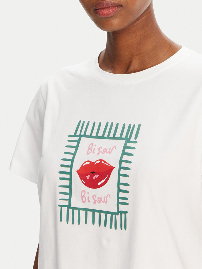 Marella Marella Camiseta Cappero 2515971052 Blanco Regular Fit