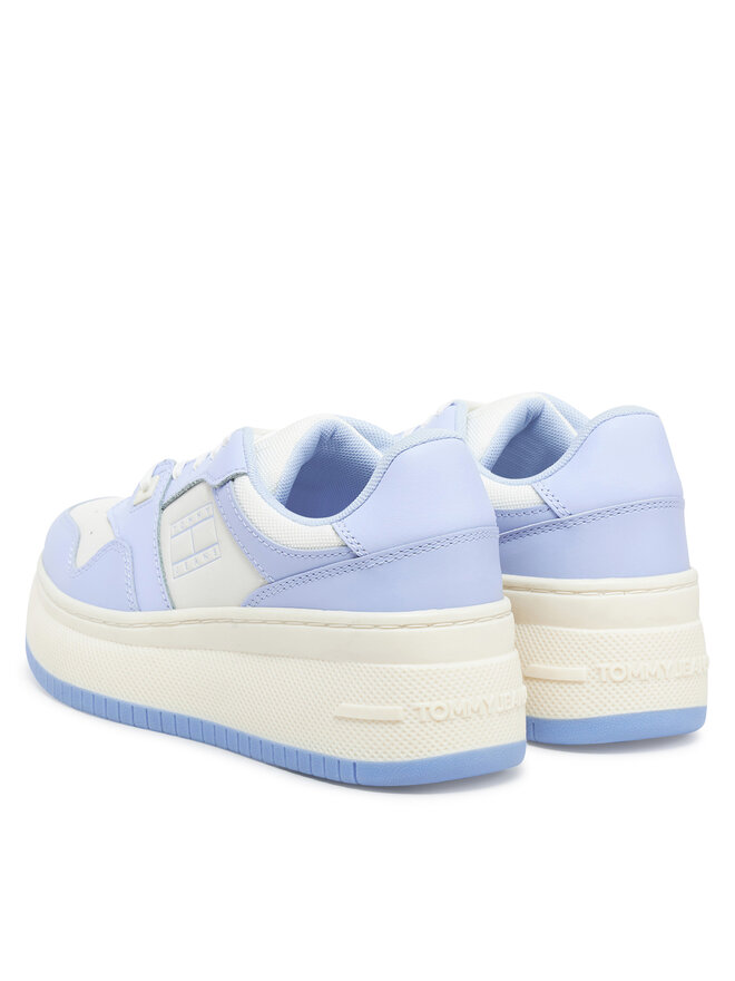 Tommy Jeans Sneakersy Tommy Jeans Tjw Retro Basket Flatform Ess EN0EN02506 Błękitny