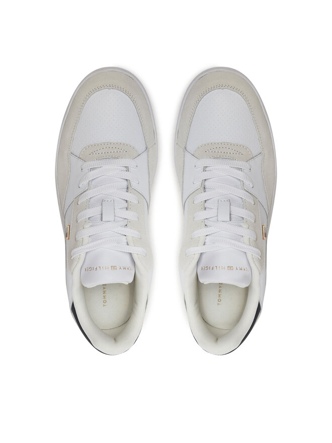 Tommy Hilfiger Sneakersy Tommy Hilfiger Essent Basket FW0FW08615 Biały
