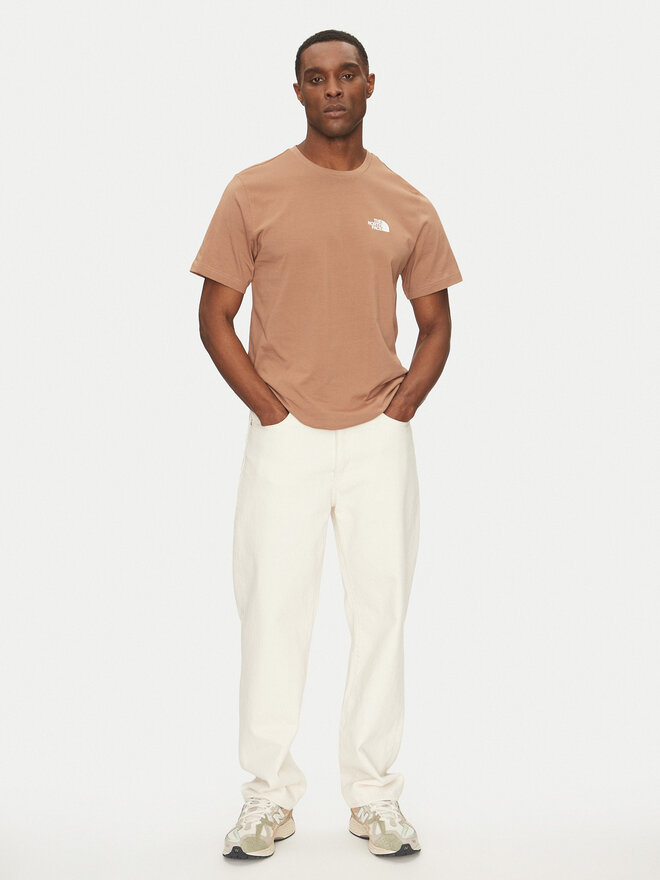 The North Face The North Face Majica Simple Dome NF0A87NG Rjava Regular Fit