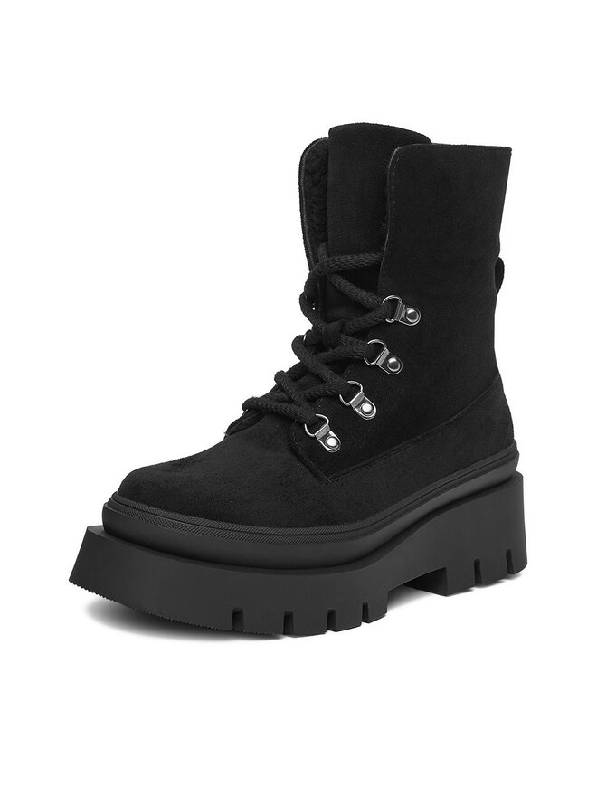 DeeZee Botines planos DeeZee 60063-5 Negro