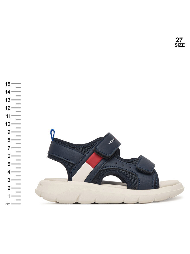 Tommy Hilfiger Sandalen Tommy Hilfiger Velcro Sandal T1B2-34386-1591 Dunkelblau