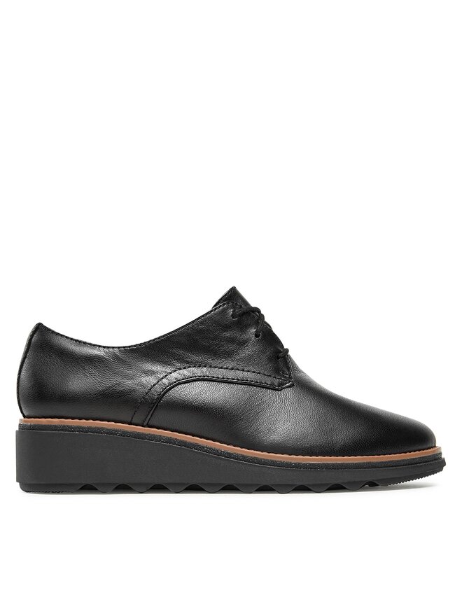Clarks Оксфорди Clarks Sharon Rae 261754164 Чорний