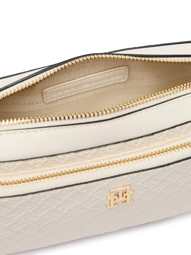 Tommy Hilfiger Handtasche Tommy Hilfiger Th Daily Camera Bag Mono AW0AW18414 Weiß
