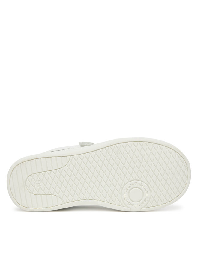 Calvin Klein Jeans Sneakersy Calvin Klein Jeans Low Cut Lace-Up/ Velcro Sneaker V1X9-82077-1355 S Biały