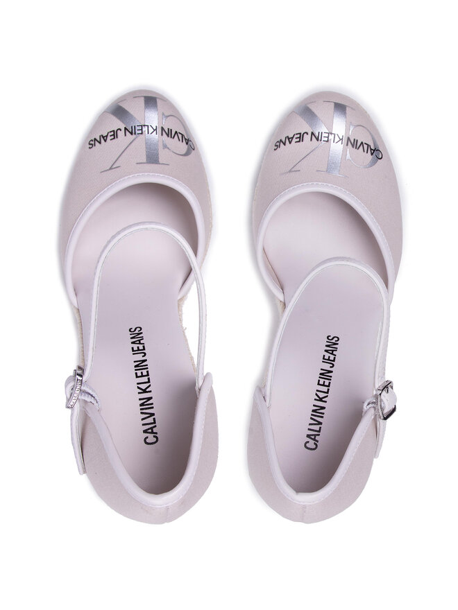 Calvin Klein Jeans Εσπαντρίγιες Calvin Klein Jeans Wedge Sandal Close Toe Co YW0YW00150 Μπεζ