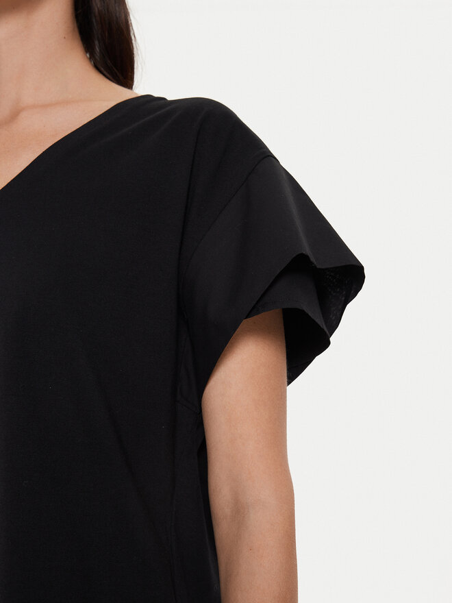 Sisley Sisley T-Shirt 3AIRL400M Μαύρο Regular Fit