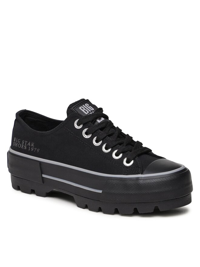 Big Star Shoes Plátenky Big Star Shoes LL274149 Čierna