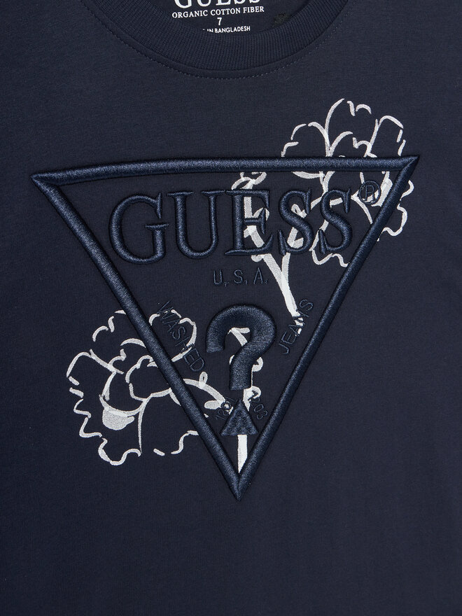 Guess Guess Póló L5GI09 K8HM4 Sötétkék Regular Fit