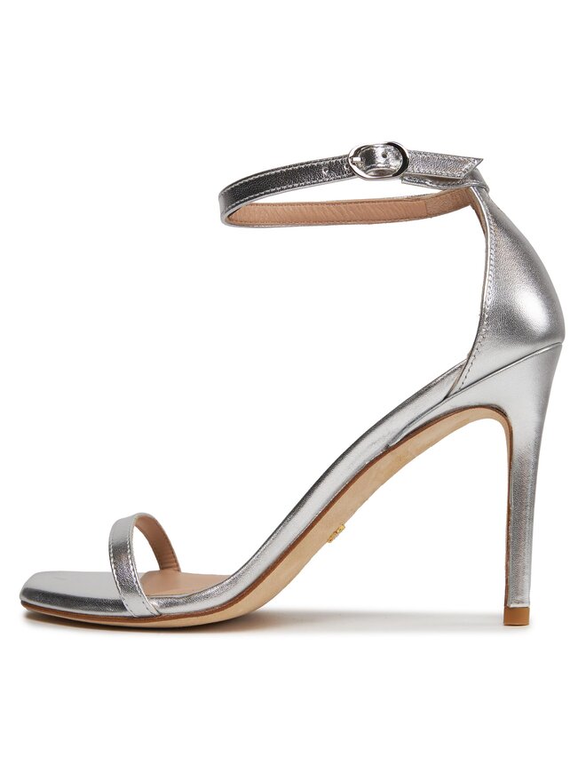 Stuart Weitzman Sandale Stuart Weitzman Nudistcurve 100 Sanda SA178 Argintiu