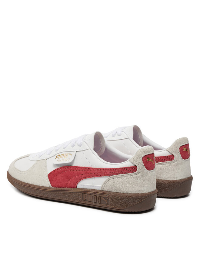 ★PUMA★ Palermo Lth White Gray Red 39646405 Sneakersy Puma Palermo Lth 396464 05 Szary | eobuwie.com.pl