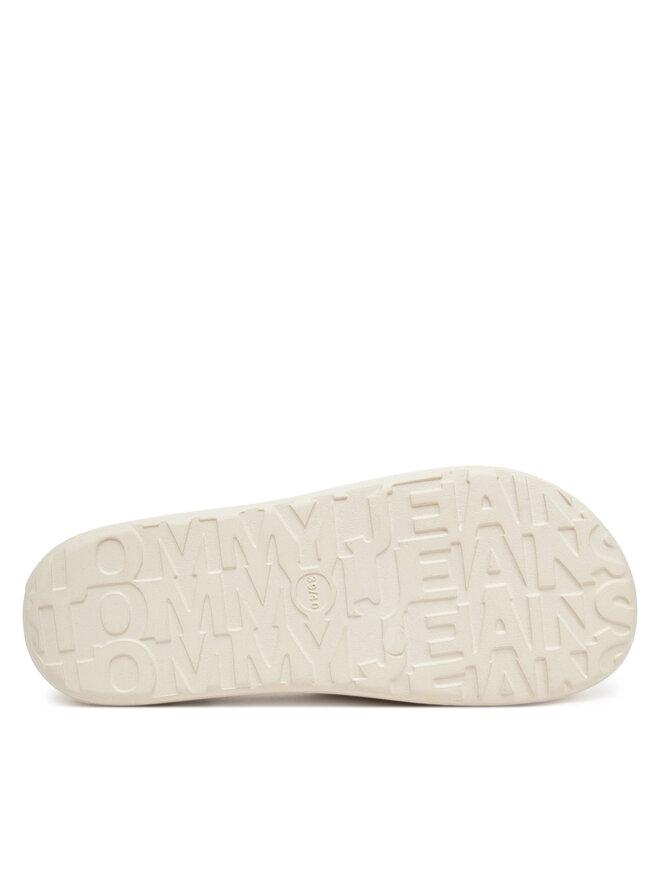 Tommy Jeans Klapki Tommy Jeans Tjw Chunky Pool Slide Ess EN0EN02879 Écru