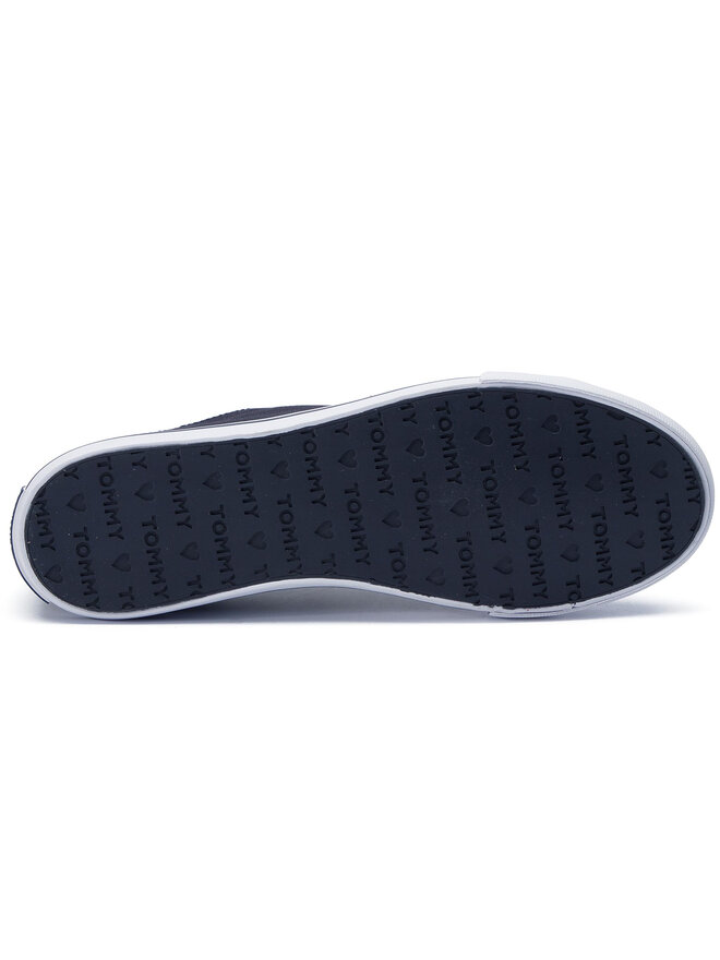 Tommy Hilfiger Sneakers aus Stoff Tommy Hilfiger Tommy Essential Sneaker FW0FW04139 Dunkelblau