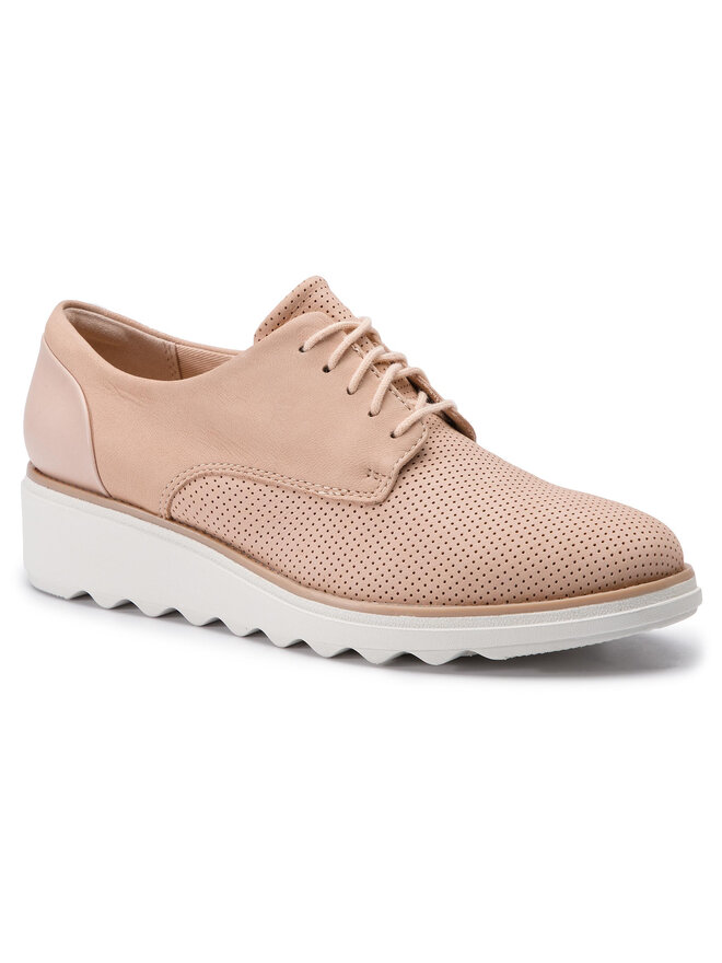 Clarks Oxfordky Clarks Sharon Crystal 261406424 Ružová