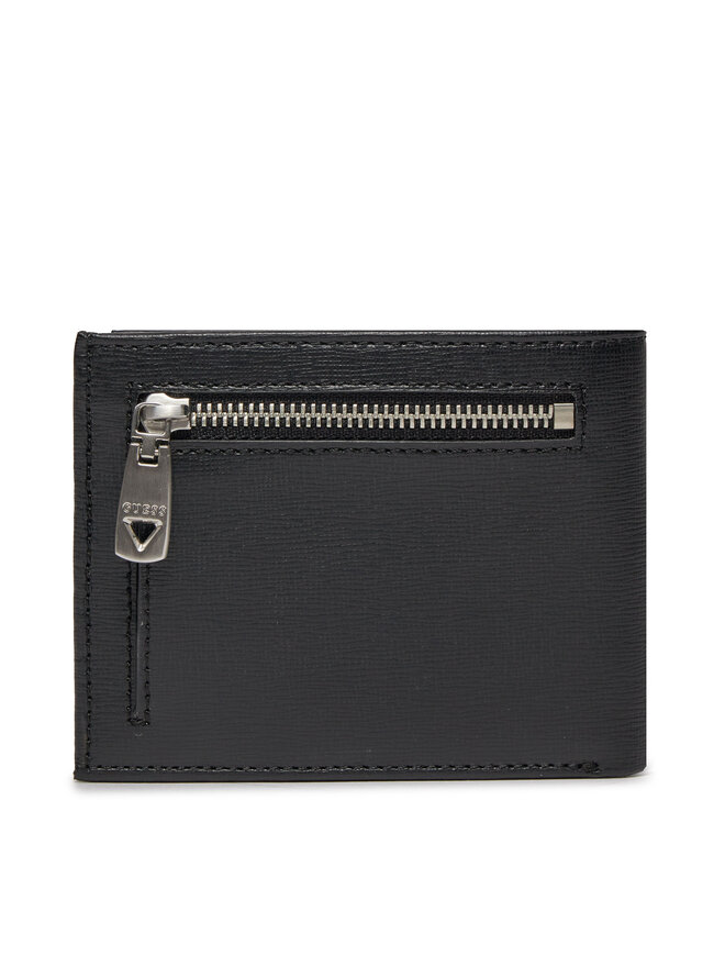 Guess Nagyméretű férfi pénztárca Guess Certosa Saffiano Leather Slg SMCSLE LEA84 Fekete