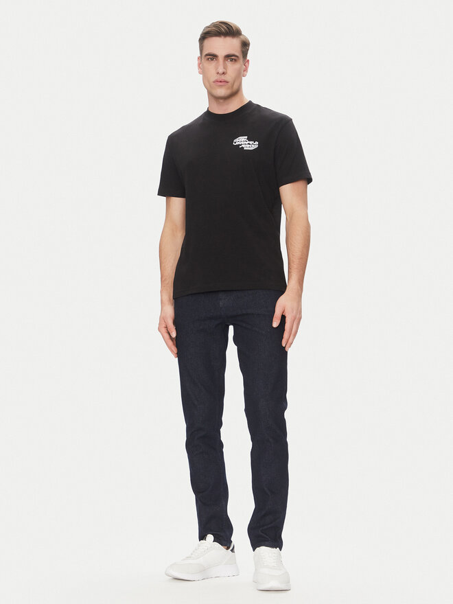 Karl Lagerfeld Jeans Karl Lagerfeld Jeans T-Shirt A2M17040 Μαύρο Regular Fit
