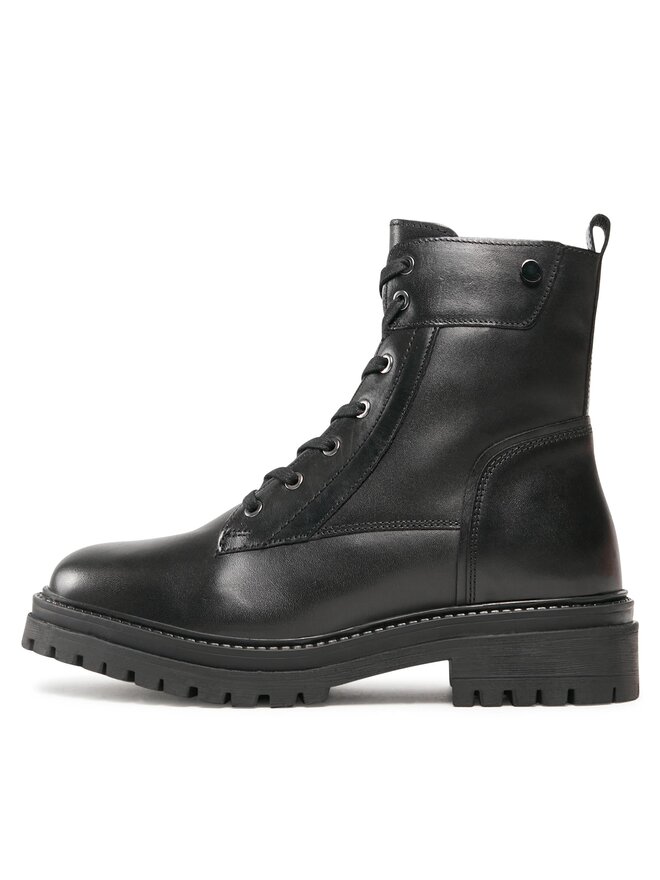 Geox Schnürschuhe Geox D Iridea D26HRQ 00039 C9999 Schwarz