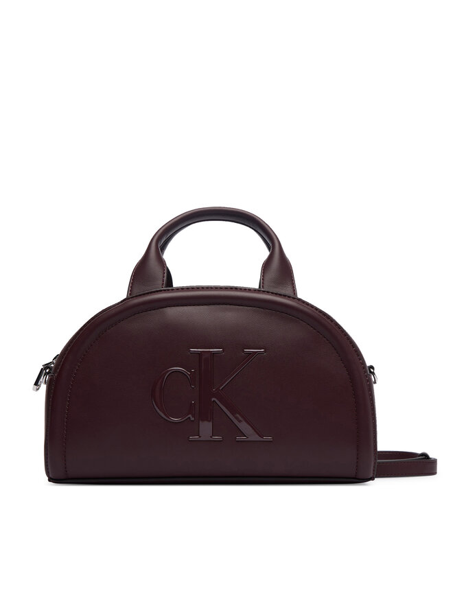 Calvin Klein Handtasche Calvin Klein Bold Ck Dome Crossbody LV04F3895G Dunkelrot