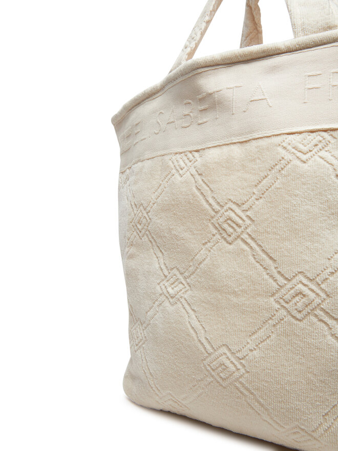 Elisabetta Franchi Geantă Elisabetta Franchi BS42F51E2 193 Écru