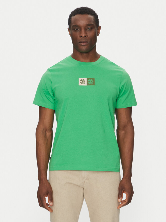 Element Element Camiseta ELYZT00492 Verde Regular Fit