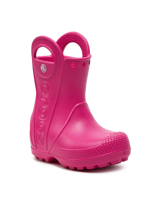 Crocs Гумові чоботи Crocs Handle It Rain Boot Kids 12803 Рожевий