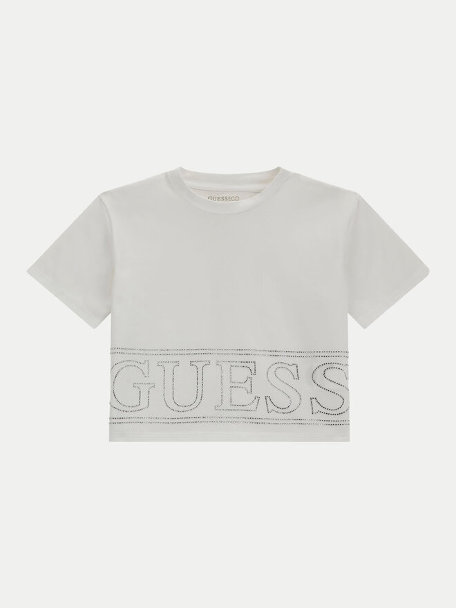 Guess Guess Marškinėliai J4YI17 K6YW4 Balta Boxy Fit