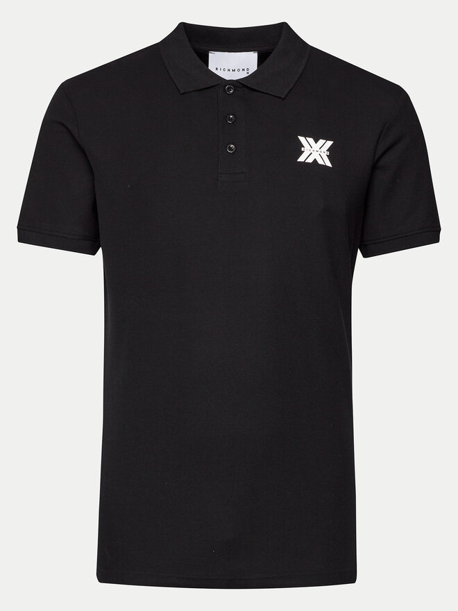 Richmond X Richmond X Pólóing Novak UMP24010PO Fekete Regular Fit