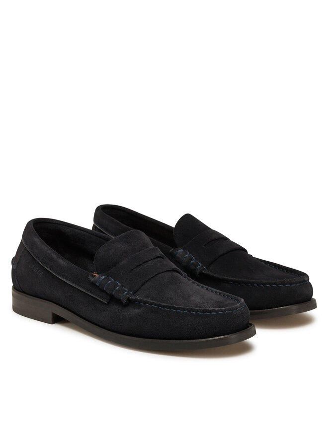 Tommy Hilfiger Μοκασίνια Tommy Hilfiger Classic Hilfiger Suede Loafer FM0FM05363 Σκούρο μπλε