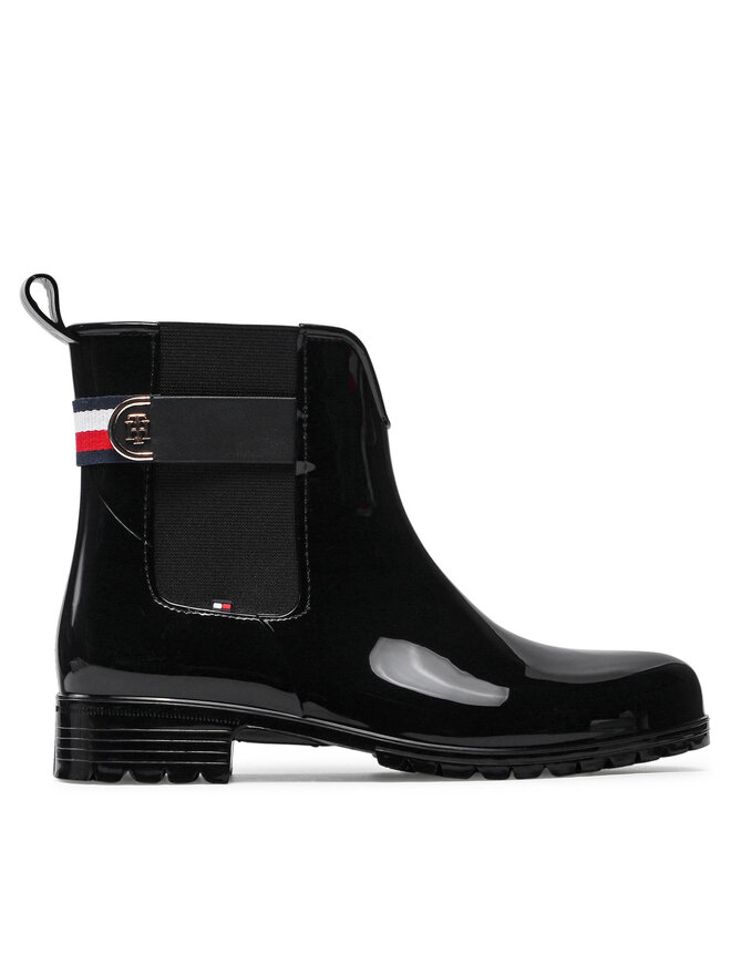 Tommy Hilfiger Gummistiefel Tommy Hilfiger Hardware Rainboot FW0FW05968 Schwarz