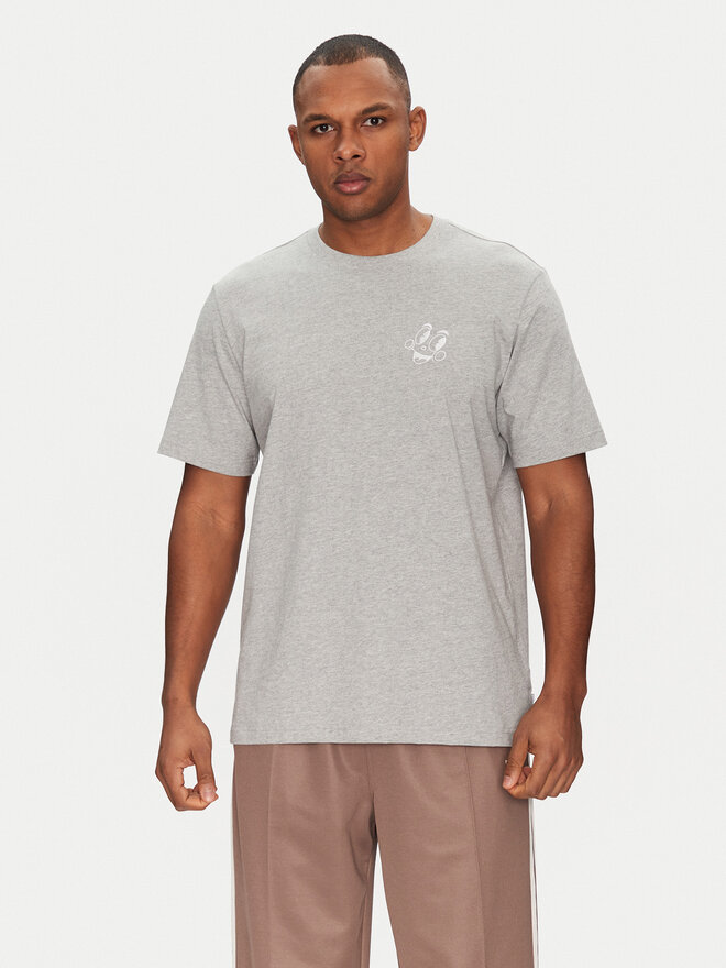 adidas adidas T-Shirt JN7031 Grau Loose Fit
