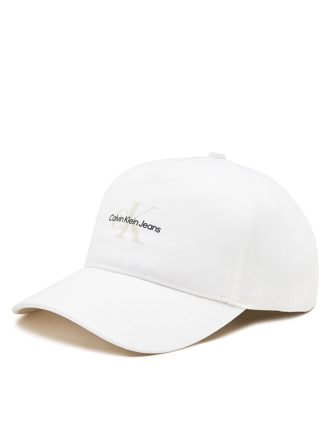 Calvin Klein Jeans Kšiltovka Calvin Klein Jeans Mono Logo Print Cap K50K512140 Bílá