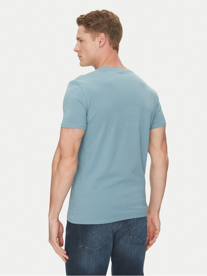Guess Guess Marškinėliai M2YI24 J1314 Mėlyna Slim Fit