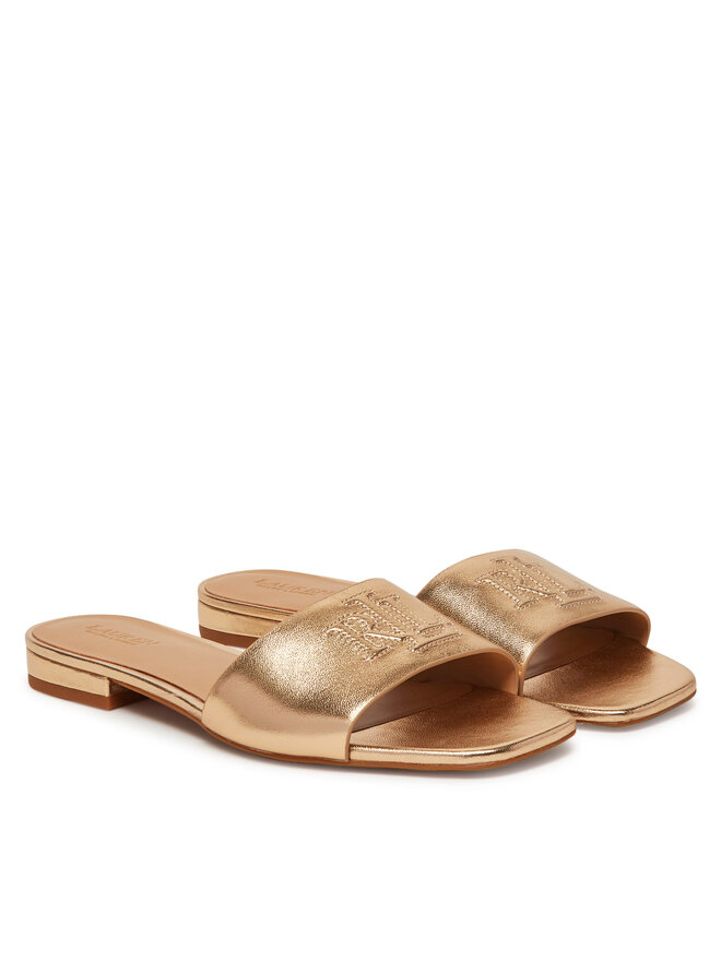 LAUREN RALPH LAUREN Natikače LAUREN RALPH LAUREN Everley 802970531001 Zlatna
