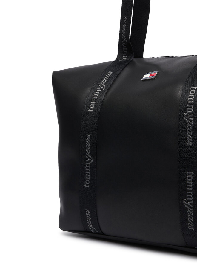 Tommy Jeans Handtasche Tommy Jeans Tjw Daily Elevated Tote AW0AW19046 Schwarz