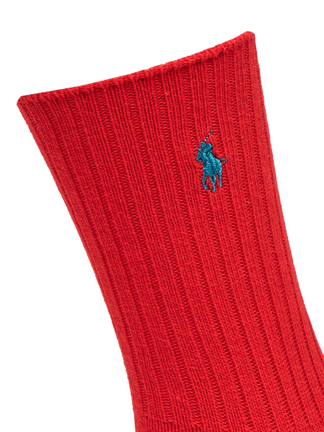 Polo Ralph Lauren Hohe Herrensocken Polo Ralph Lauren 455846847011 Rot