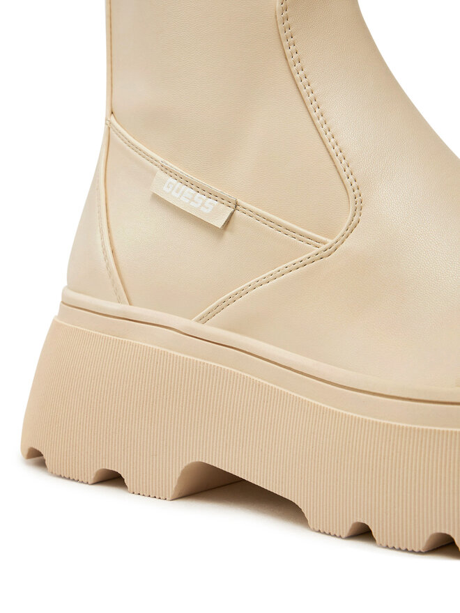 Guess Polokozačky Guess Nerea FLFNER ELE10 Béžová
